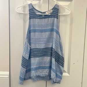 Bella Dahl blue tank top